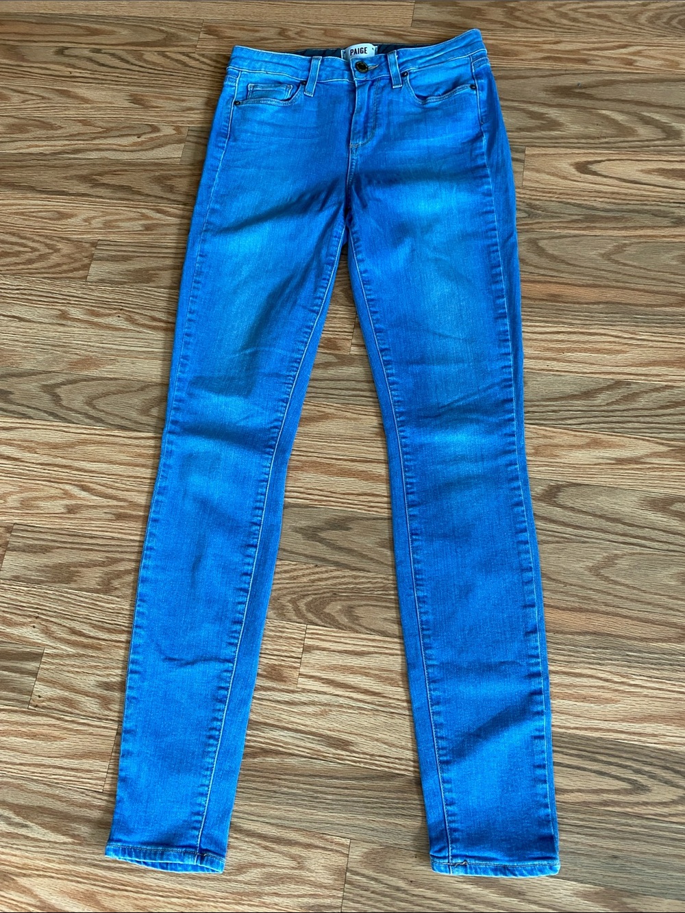 PAIGE Light Blue Hoxton Ultra Skinny Jeans-26 Cotton Denim
